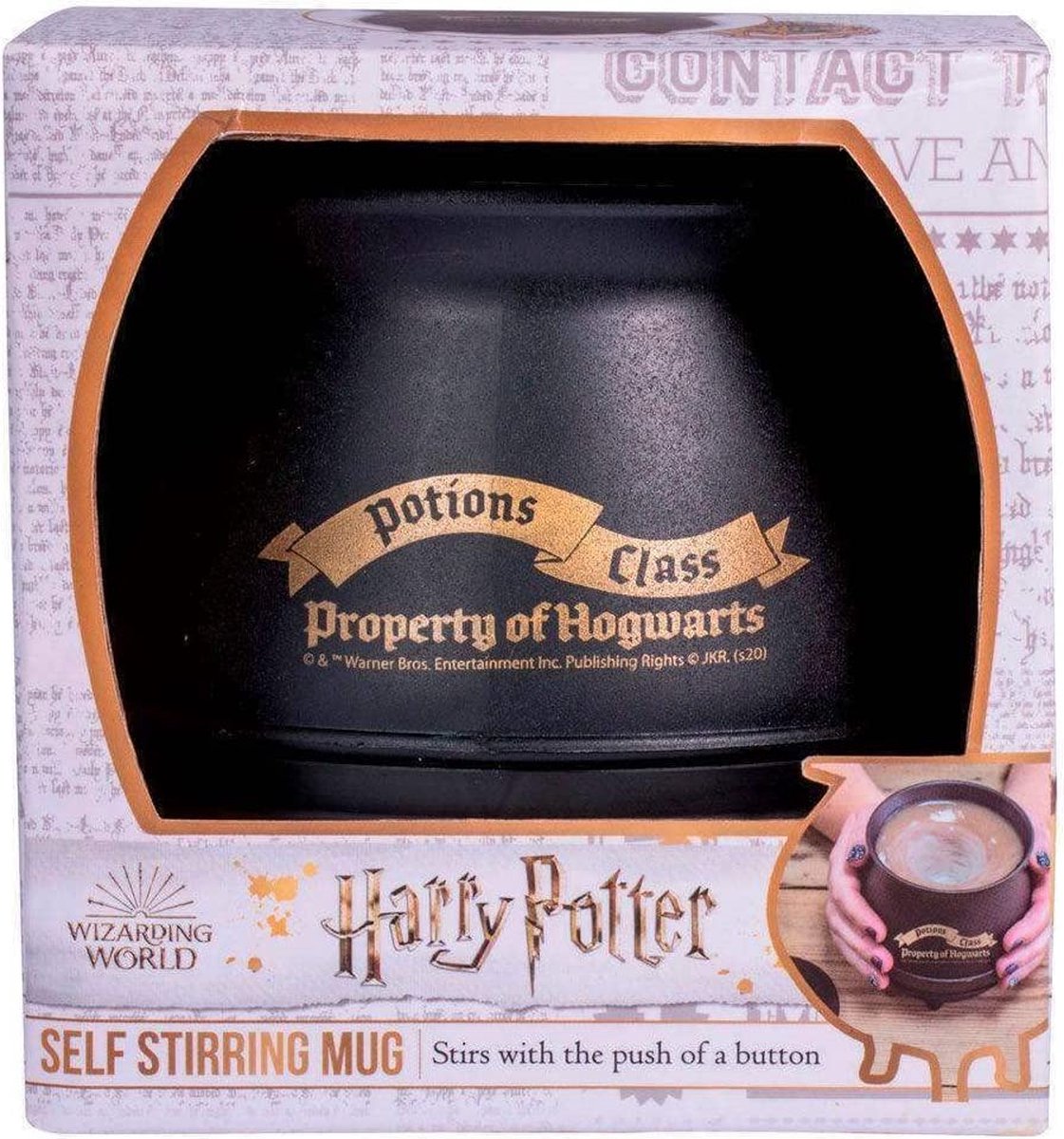 HARRY POTTER - Cauldron - 3D Mug + Self Stirring Bouton