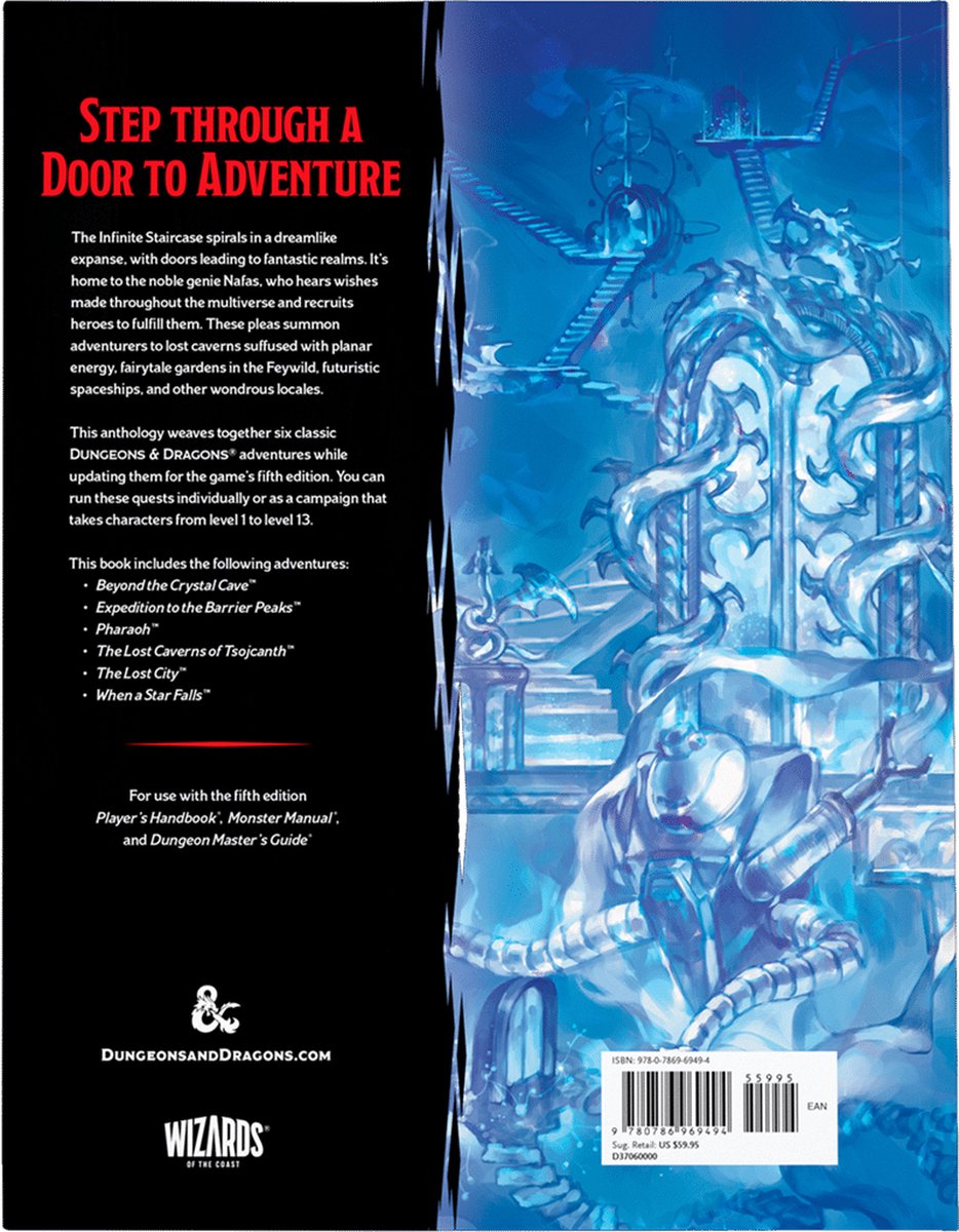 Dungeons & Dragons RPG Adventure Quests from the Infinite Staircase english