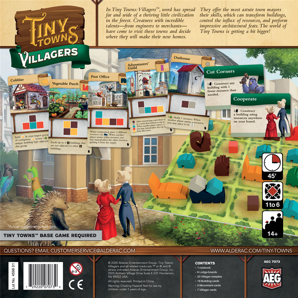 Tiny Towns: Villagers uitbreiding