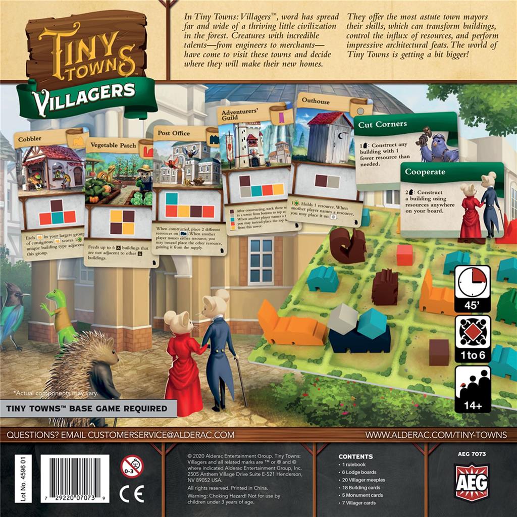 Tiny Towns: Villagers uitbreiding