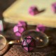 Call of Cthulhu 7th Edition - Black & magenta Dice Set'