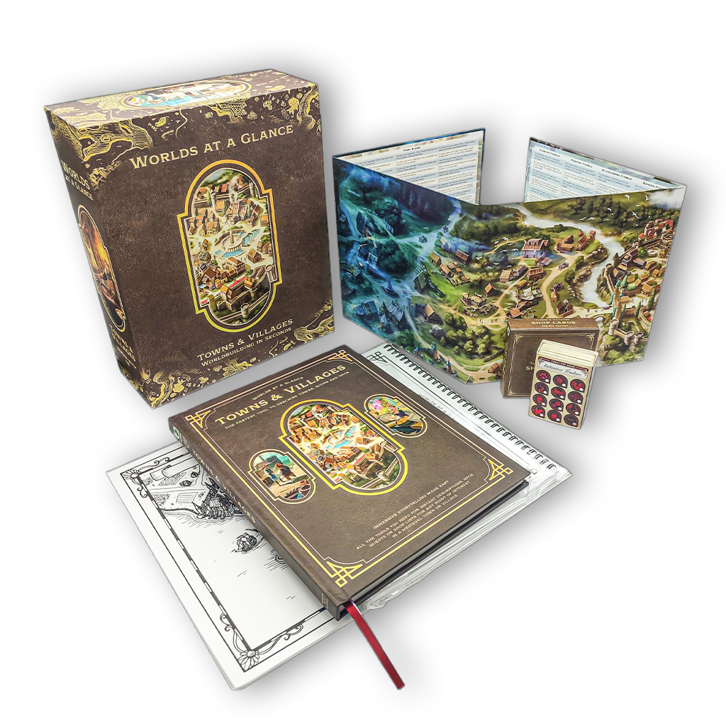 Game Master Worlds - Worlds at a Glance: Towns & Villages (Hardcover)