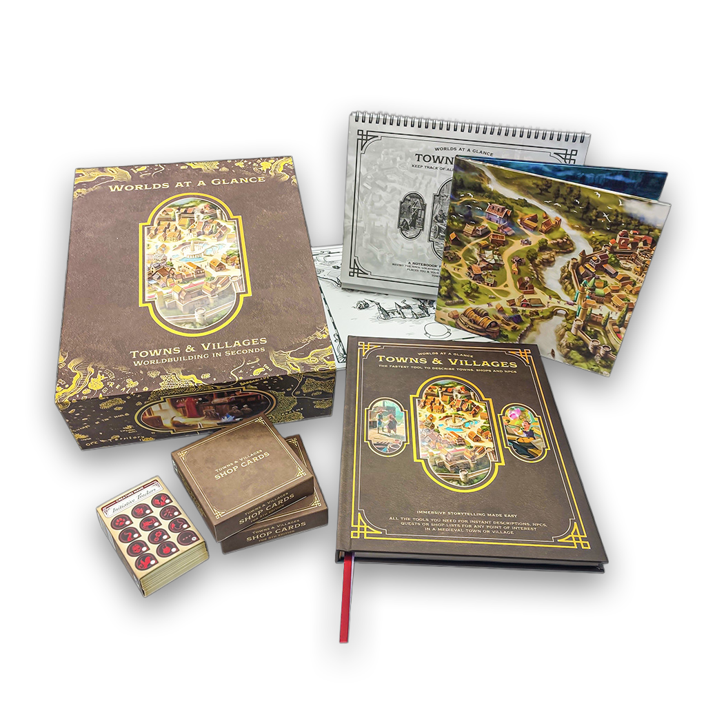 Game Master Worlds - Worlds at a Glance: Towns & Villages (Hardcover)