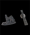 Lord of the Rings Collectors Pins 2-Pack Helm's Deep & Orthanc