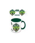 Pyramid Coloured Inner Mugs - Star Wars: The Mandalorian (Snack Time) Green