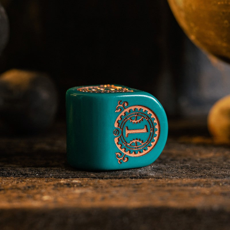 Steampunk Clockwork: Nautical Apparatus Modern Dice Set