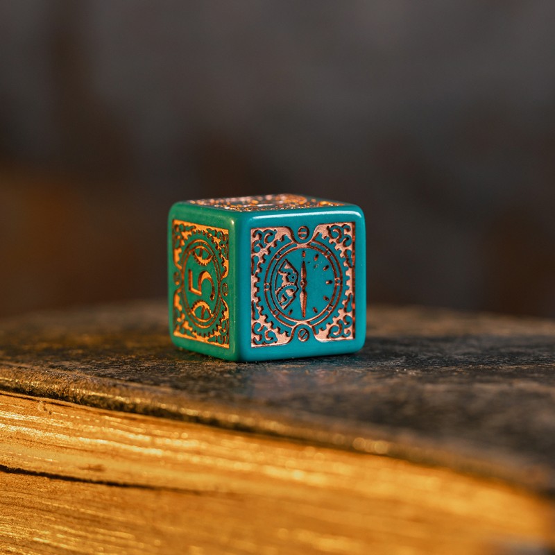 Steampunk Clockwork: Nautical Apparatus Modern Dice Set