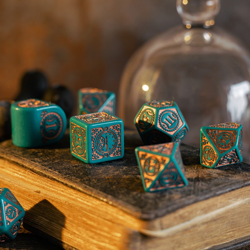 Steampunk Clockwork: Nautical Apparatus Modern Dice Set