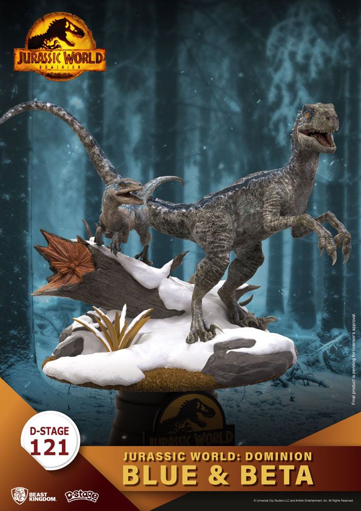 Jurassic World: Dominion D-Stage PVC Diorama Blue & Beta 13 cm – afbeelding 2