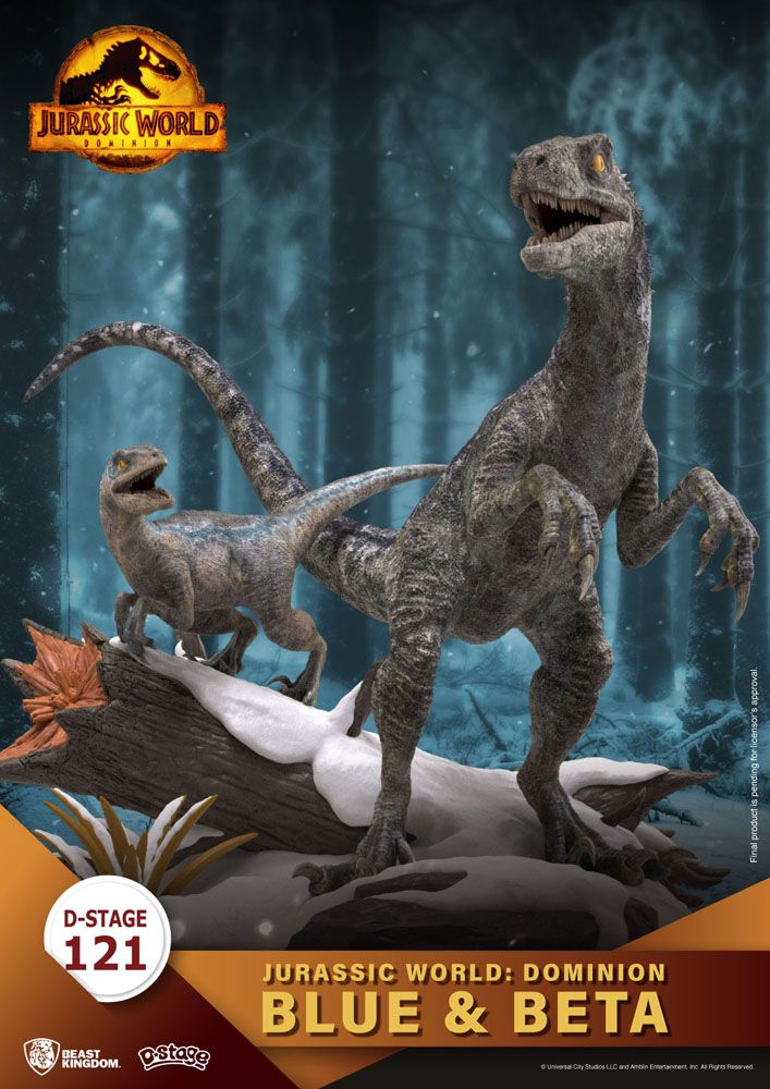 Jurassic World: Dominion D-Stage PVC Diorama Blue & Beta 13 cm – afbeelding 4