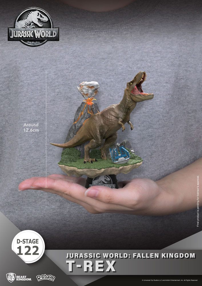 Jurassic World: Fallen Kingdom D-Stage PVC Diorama T-Rex 13 cm – afbeelding 6