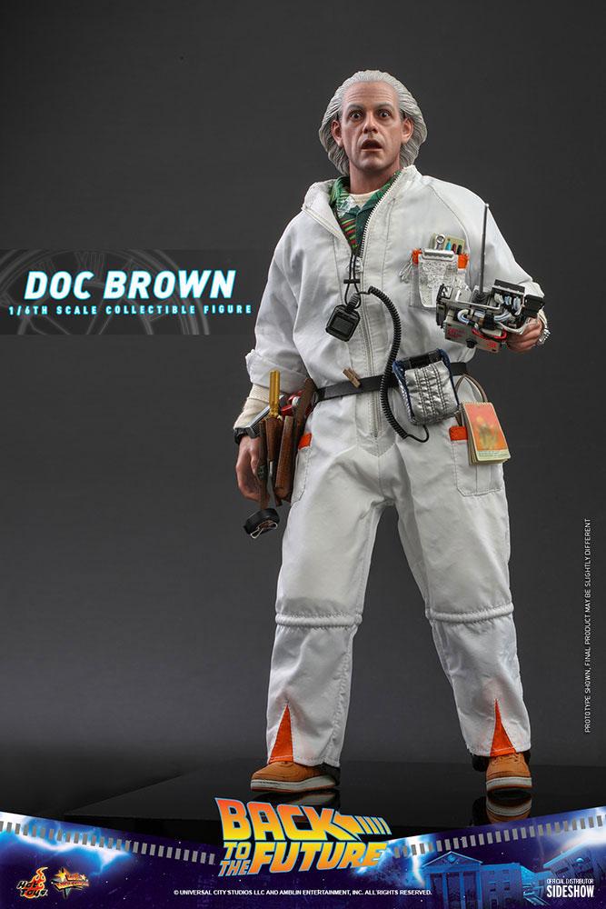 Back To The Future Movie Masterpiece Action Figure 1/6 Doc Brown (Deluxe Version) 30 cm