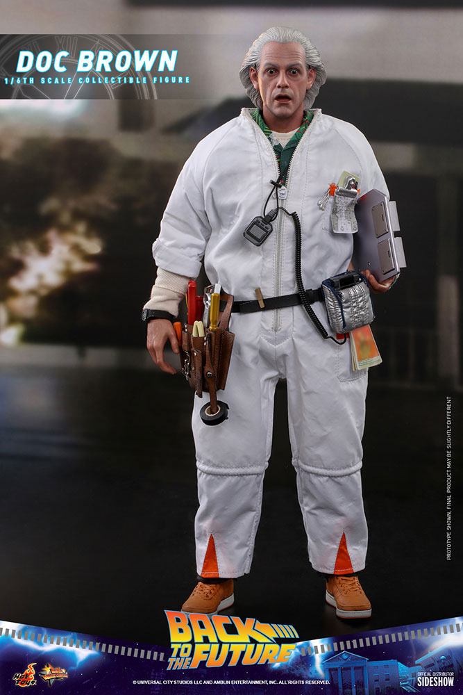 Back To The Future Movie Masterpiece Action Figure 1/6 Doc Brown (Deluxe Version) 30 cm